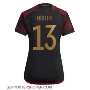 Tyskland Thomas Muller #13 Borta Matchtröja Dam VM 2022 Kortärmad